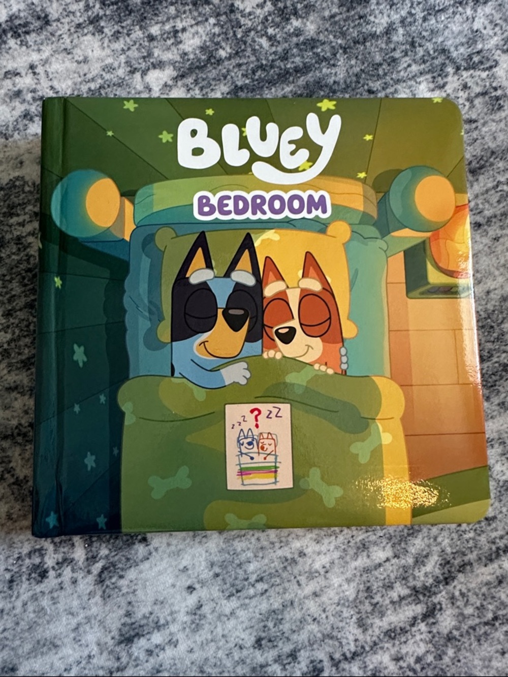 Bluey Bedroom Board Book - Blue & Green
